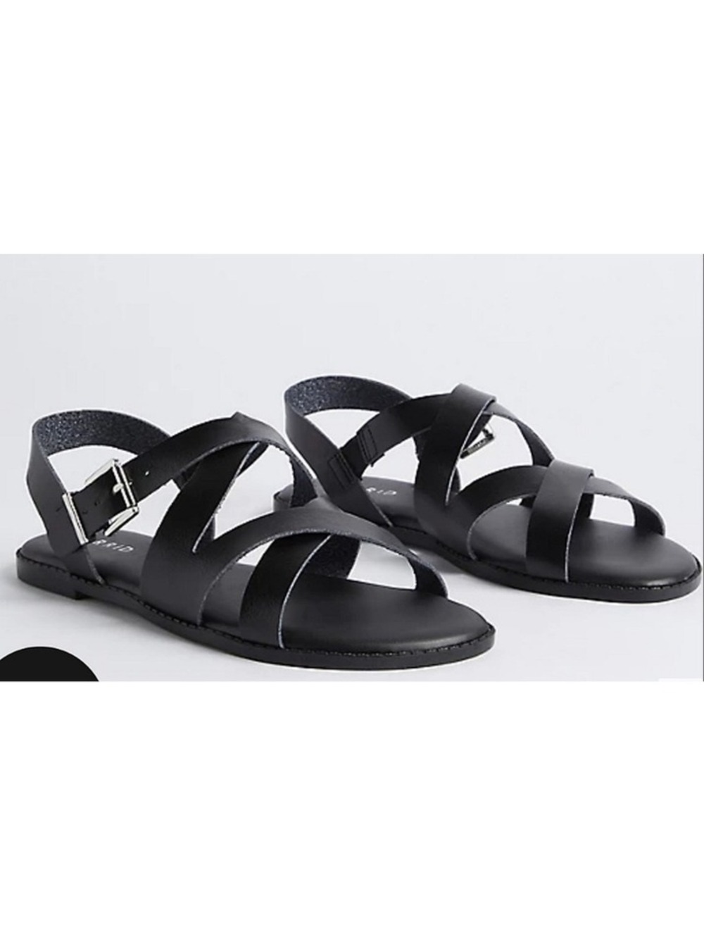 Torrid Black Criss Cross Gladiator Sandals New size 10 d140